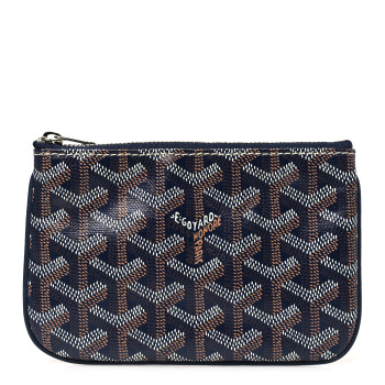 GOYARD Goyardine Mini Senat Pochette Navy