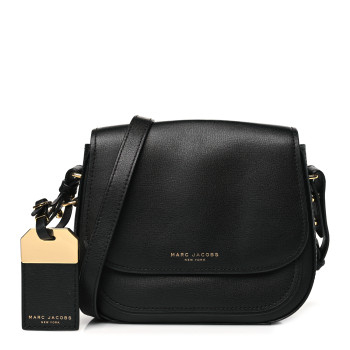 MARC JACOBS Calfskin Mini Rider Crossbody Black