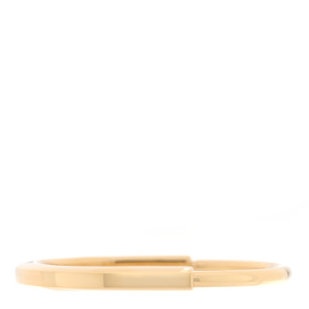 TIFFANY 18K Yellow Gold Tiffany Lock Bangle Bracelet