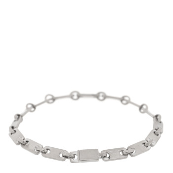 CARTIER 18K White Gold 5mm Fidelity Link Bracelet