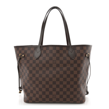 LOUIS VUITTON Damier Ebene Neo Neverfull MM Rose Ballerine
