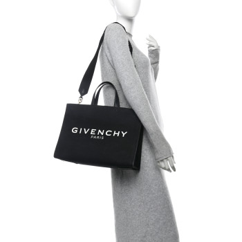 GIVENCHY Canvas Bond Shopper Tote Black