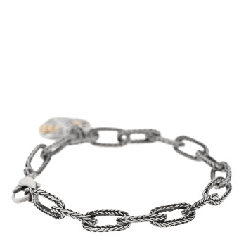 JOHN HARDY Sterling Silver 18K Yellow Gold Heart Dot Chain Bracelet