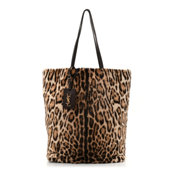 SAINT LAURENT Leopard Calf Hair Tote