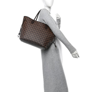LOUIS VUITTON Damier Ebene Neo Neverfull MM Rose Ballerine