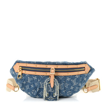 LOUIS VUITTON Monogram Denim High Rise Bumbag Blue