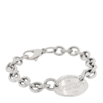 TIFFANY Sterling Silver Return to Tiffany Oval Tag Bracelet