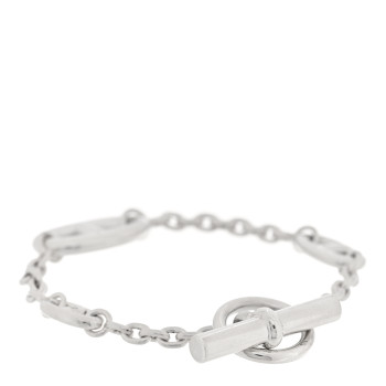 HERMES Sterling Silver Farandole Bracelet LG