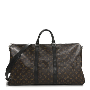LOUIS VUITTON Monogram Macassar Keepall Bandouliere 55