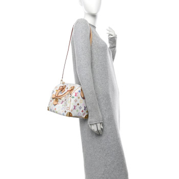 LOUIS VUITTON LV X TM Monogram Multicolor Speedy Bandouliere 25 White