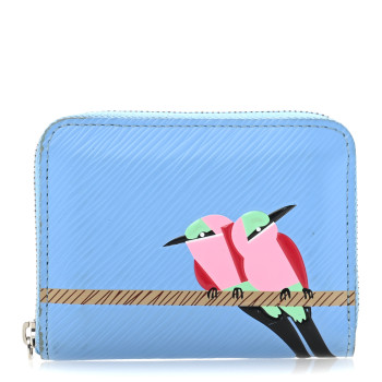 LOUIS VUITTON Epi Early Bird Zippy Coin Purse Bleuet