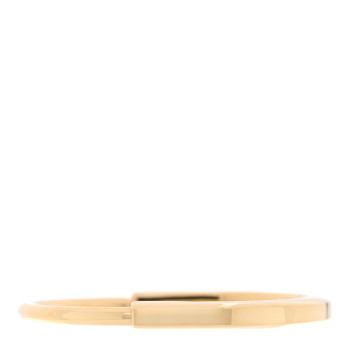 TIFFANY 18K Yellow Gold Tiffany Lock Bangle Bracelet