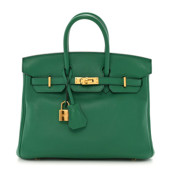 HERMES Swift Birkin 25 Vert Vertigo