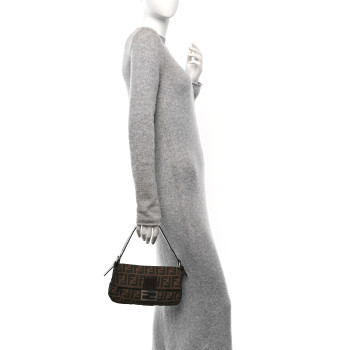 FENDI Zucca Baguette Tobacco