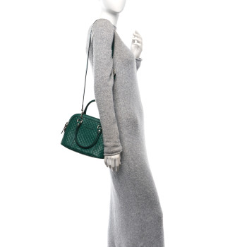 GUCCI Soft Microguccissima Mini Dome Bag Emerald