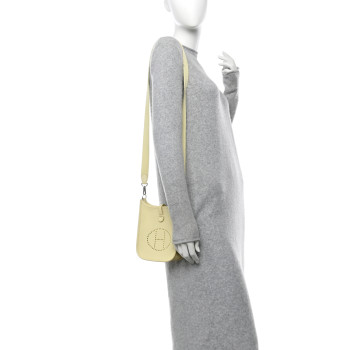 HERMES Taurillon Clemence Evelyne TPM Jaune Milton