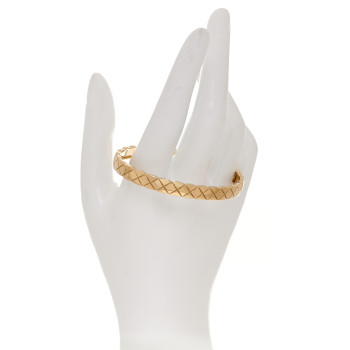CHANEL 18K Yellow Gold Coco Crush Bangle Bracelet M