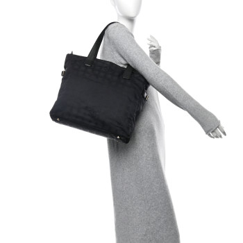 CHANEL Nylon Large Travel Tote Black