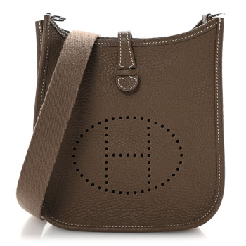 HERMES Taurillon Clemence Evelyne TPM Etoupe
