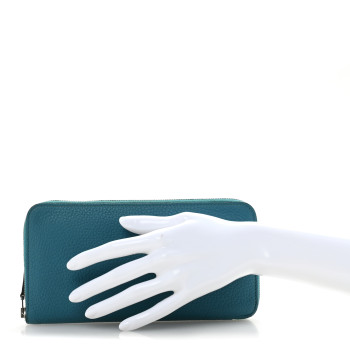 HERMES Togo Azap Wallet Turquoise