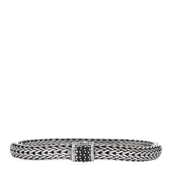 JOHN HARDY Sterling Silver Black Sapphire 6.5mm Classic Chain Bracelet