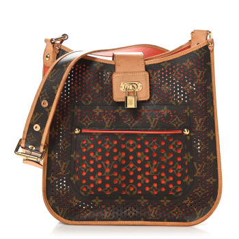 LOUIS VUITTON Monogram Perforated Musette Orange