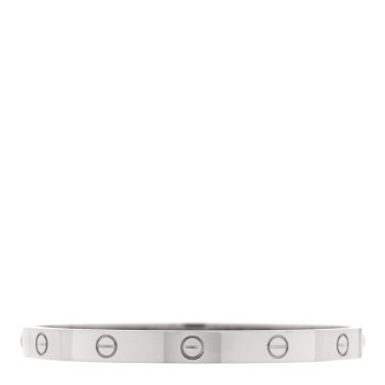 CARTIER 18K White Gold LOVE Bracelet 19