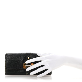 LOUIS VUITTON Suhali Le Favori Wallet Black