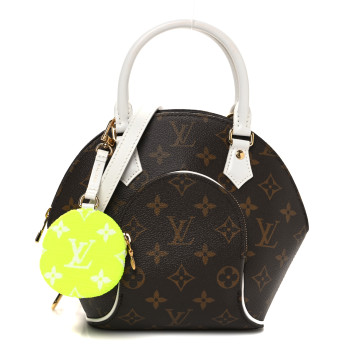 LOUIS VUITTON Monogram LV Match Ellipse BB White