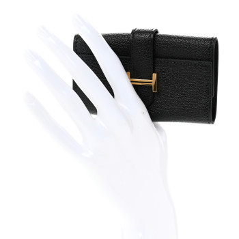HERMES Chevre Mysore Bearn Multicles 4 Key Holder Black