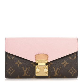 LOUIS VUITTON Monogram Pallas Wallet Rose Ballerine