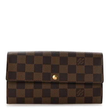 LOUIS VUITTON Damier Ebene Sarah Wallet