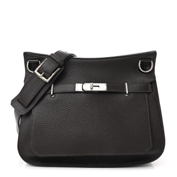 HERMES Taurillon Clemence Jypsiere 28 Chocolate