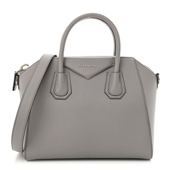 GIVENCHY Sugar Goatskin Small Antigona Pearl Grey