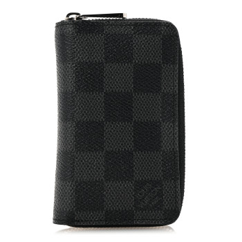 LOUIS VUITTON Damier Graphite Zippy Coin Purse Vertical
