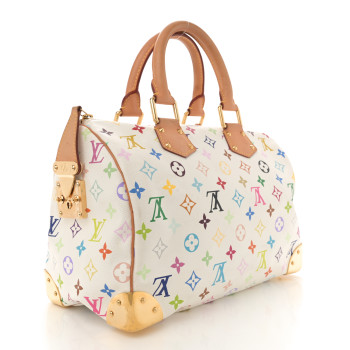 LOUIS VUITTON Monogram Multicolor Speedy 30 White