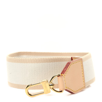 LOUIS VUITTON Monogram Vibe LV Shoulder Strap Beige White