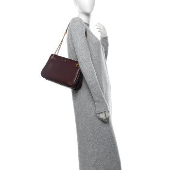 MULBERRY Pebbled Lambskin Winsley Shoulder Bag Oxblood