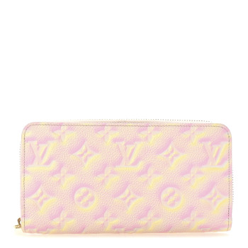 LOUIS VUITTON Empreinte Monogram Summer Stardust Zippy Wallet Pink