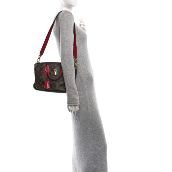 LOUIS VUITTON Monogram Flower Zipped Tote PM Lie De Vin