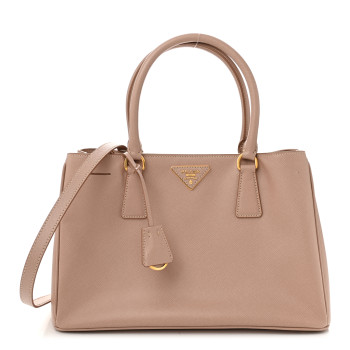 PRADA Saffiano Lux Medium Tote Cammeo