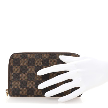 LOUIS VUITTON Damier Ebene Zippy Compact Wallet