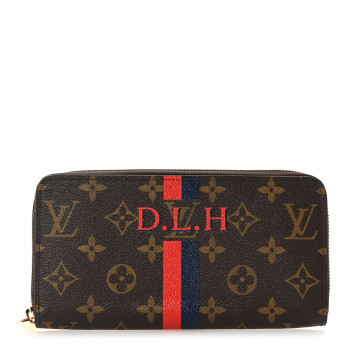 LOUIS VUITTON Monogram My LV Heritage Zippy Organizer Wallet Marine Rouge