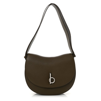 BURBERRY Calfskin Medium Rocking Horse Crossbody Military