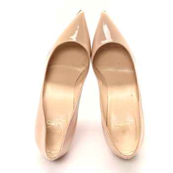 CHRISTIAN LOUBOUTIN Patent So Kate 120 Pumps 39 Poudre