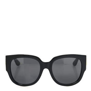 GUCCI Acetate Square Frame Sunglasses GG0142SA Black