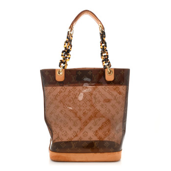 LOUIS VUITTON Vinyl Cabas Sac Ambre MM