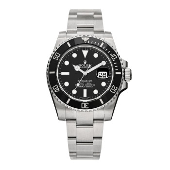 ROLEX Stainless Steel 40mm Oyster Perpetual Submariner Date Watch Black 116610LN