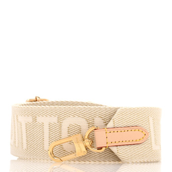 LOUIS VUITTON Jacquard High Rise Shoulder Strap Beige