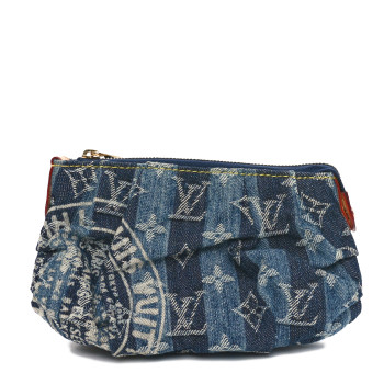 LOUIS VUITTON Denim Raye Trousse Cosmetic Pouch